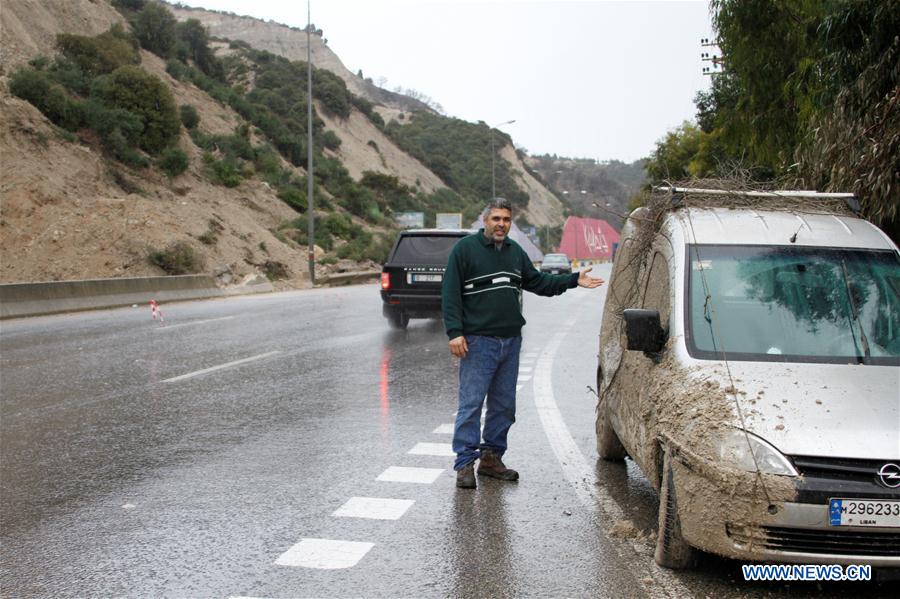 LEBANON-BATROUN-LANDSLIDE