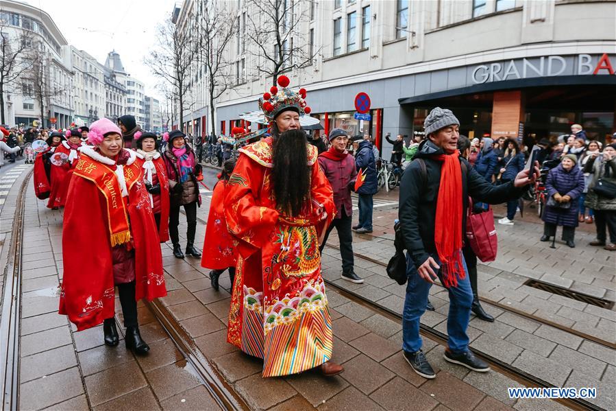 BELGIUM-ANTWERP-CHINESE LUNAR NEW YEAR-PARADE