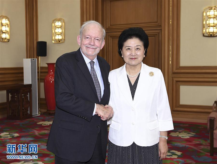 （XHDW）劉延?xùn)|會見聯(lián)合國兒童基金會執(zhí)行主任安東尼&middot;萊克