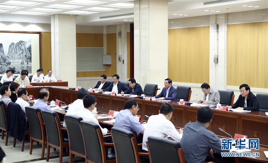 9月21日，中宣部在北京召開中央媒體駐外機(jī)構(gòu)外宣工作座談會。中共中央政治局委員、中央書記處書記、中宣部部長劉奇葆出席座談會并講話。新華社記者 謝環(huán)馳 攝 