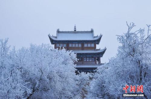 資料圖：小寒時節(jié)，甘肅嘉峪關市迎來了一場大雪。師永紅 攝